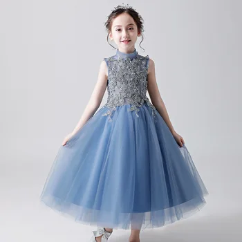 Ден за защита на децата, костюми за момичета guzheng, 2021, ново сватбена рокля за момичета с цветя модел, рокля на принцеса, рокля пролетта 1