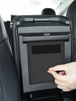 За TeslaModel 3 Y 2016-2022 Кутия За Съхранение на Автомобили Централен Подлакътник ABS Невидим Кутия За Съхранение Органайзер Модел 3 2022 Автомобилни Аксесоари