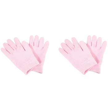 4X Овлажняващи ръкавици с гелевой подплата Памучни Ръкавици с Етерични масла и витамини 1