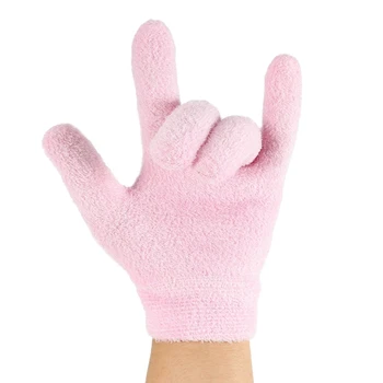4X Овлажняващи ръкавици с гелевой подплата Памучни Ръкавици с Етерични масла и витамини 2