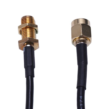 2 броя Черен RP-SMA Plug-удължителен кабел за антена за Wifi, 10 М и 5 М 2