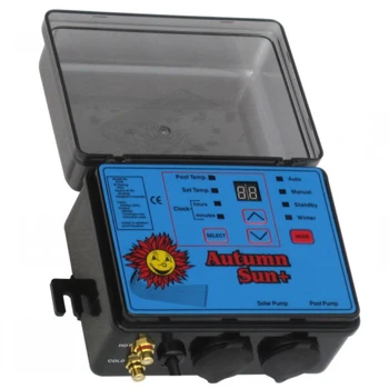 цифров контролер за отопление на слънчева басейна с датчик за студена и топла температура