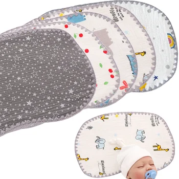 Открийте 10-слойная памучен плоска възглавница за новородени, малка възглавница за новородени, кърпа 25*40 cm